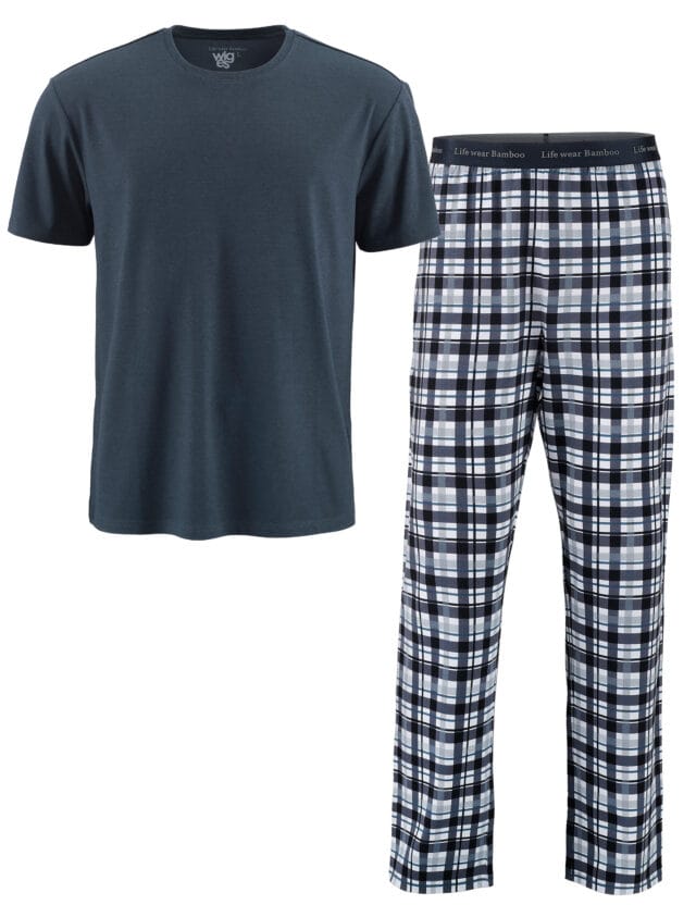 Pyjamsset Herr Bambu, Mörkblå